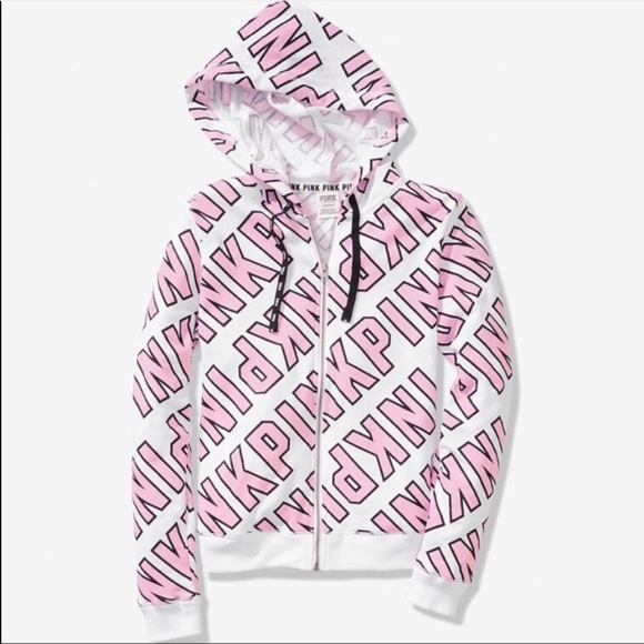 PINK Victoria's Secret Tops - RARE Pink Victoria secret Bling hoodie